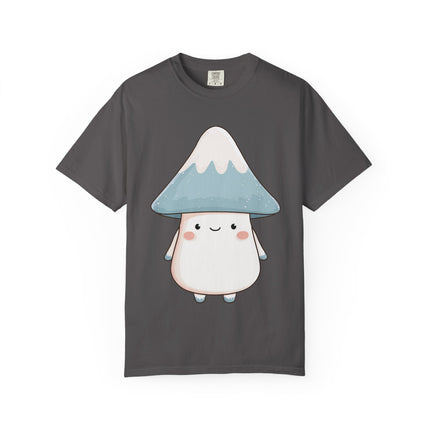 "Fujitake-chan" Unisex Garment-Dyed T-shirt | Cute Mt. Fuji Mushroom Spirit Character Tee
